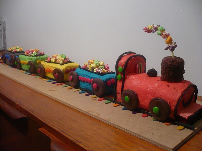 1st Birthday Cakes - Train Cake from Australian Women's Weekly Children's Birthday Cake Book