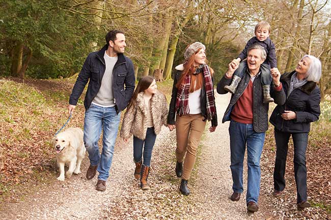 Mothers Day Ideas - Forest Walk With Family