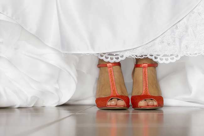 Wedding Planning Checklist - Trying On Wedding Shoes