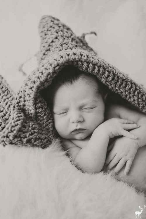 Baby Photos - Black And White Sleep