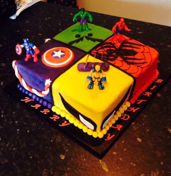 Kids Birthday Cakes - Superhero Cake