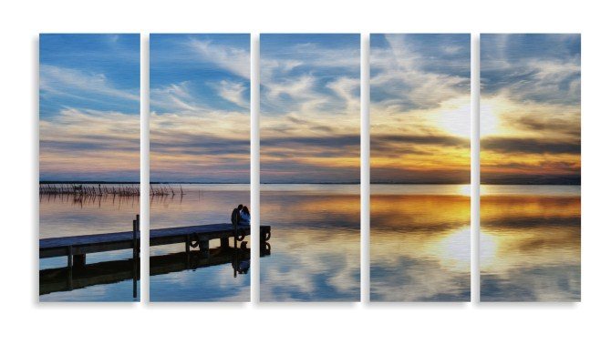 Split image metal prints