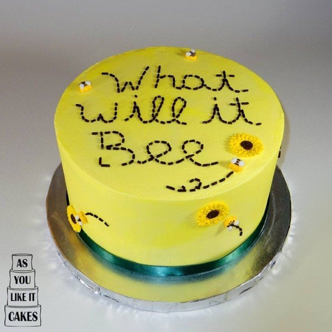 Baby Shower Cakes - Gender Reveal Cake