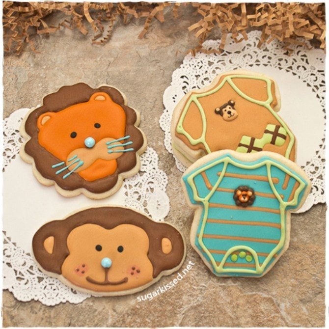 Baby Shower Food Ideas - Onesie Cookies