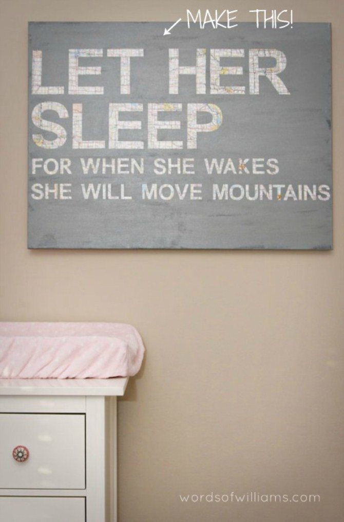 Diy Wall Art -Stencil Letters