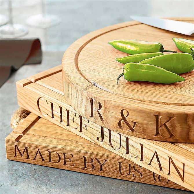 50th Birthday Gift Ideas - Personalised Chopping Board