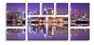 cityscapes split canvas