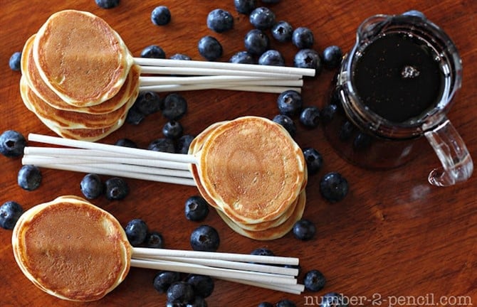 Baby Shower Food - Pancake Pops