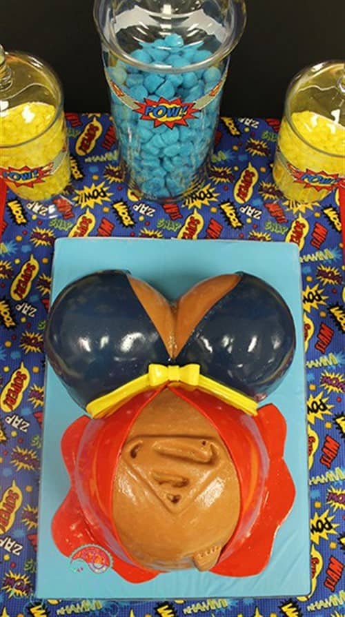 Baby Shower Food - Super Tye Belly Cake