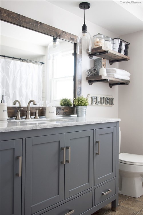 Bathroom Decorating Ideas - Farmhouse Industrial Renovation