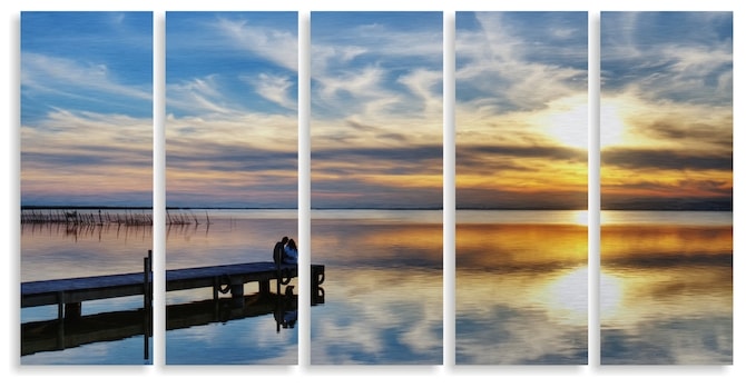 Contemporary Interior Design - Metal Split Image Print