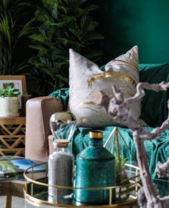 gold cushions