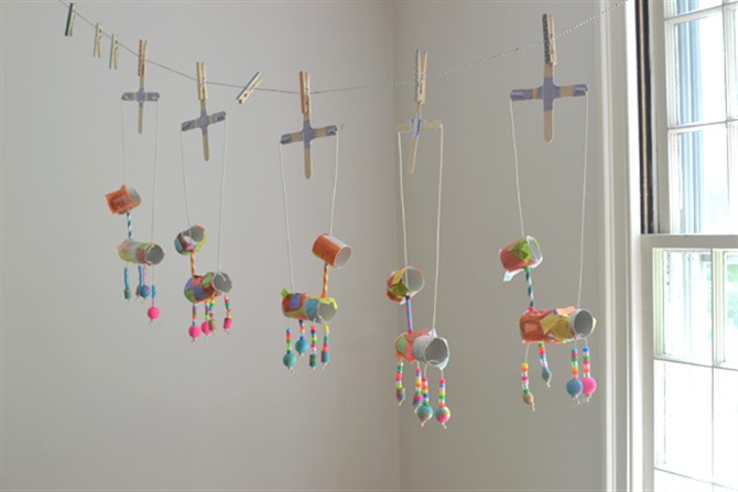 Easy Craft Ideas For Kids - Animals Marionettes