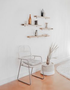 floating shelving small space