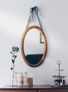 Brass mirror