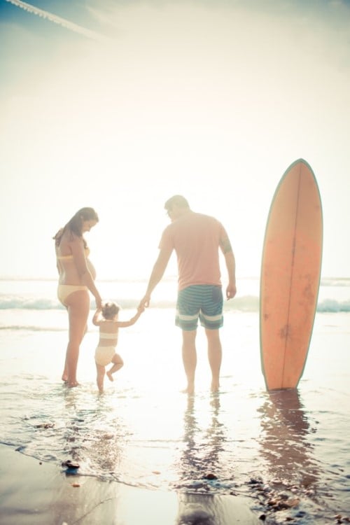 Pregnancy Photo Ideas - On Beach