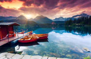 lake metal prints