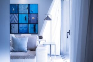 blue monochrome design