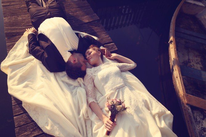 Wedding Photo Ideas - Laying Down