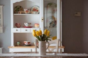 ideas for kitchen decor yellow flowers