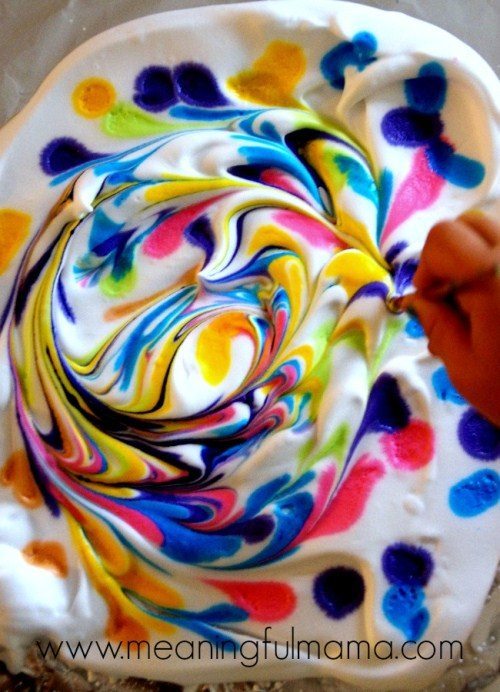 Art Projects For Kids - Marbled Paper