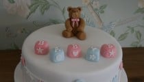 10 Cute As a Button Baby Shower Cakes