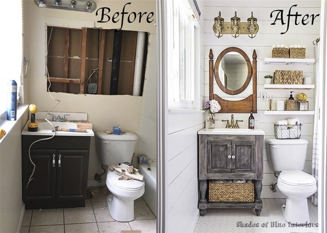Bathroom Decorating Ideas - Rustic Reveal