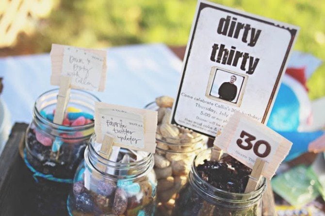 Birthday Party Ideas - Dirty Thirty