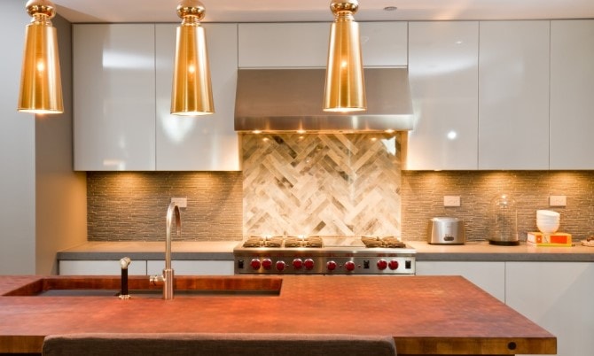 Contemporary Interior Design - Kitchen Gold