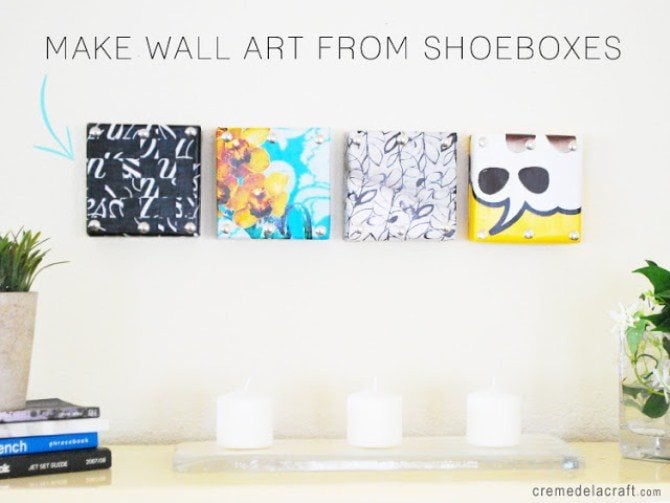 Diy Wall Art - Shoe Box Wall Art