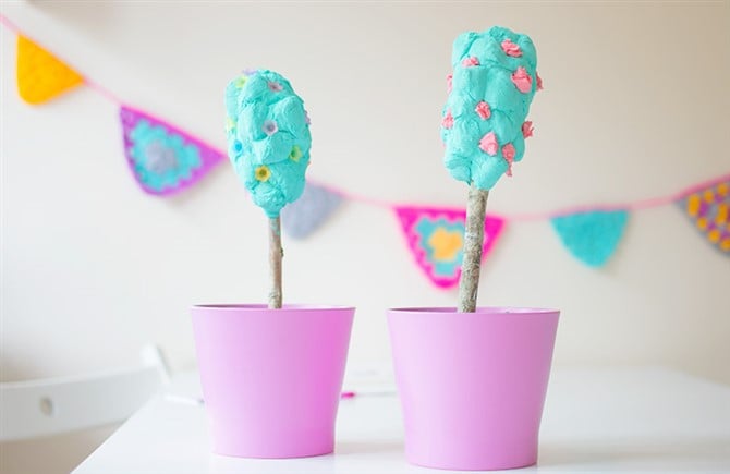 Easy Craft Ideas For Kids - Blossom Trees