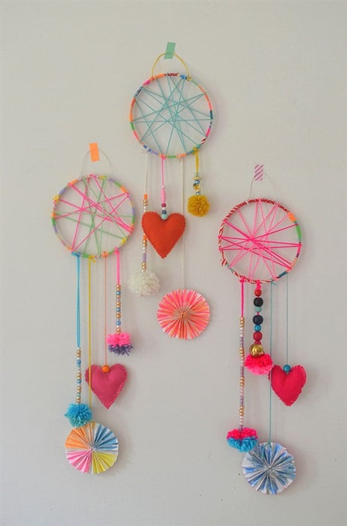 Easy Craft Ideas For Kids - Dream Catchers