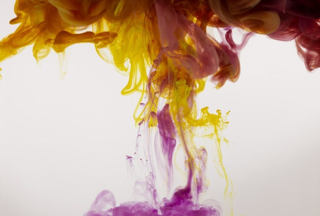 food dye water photography