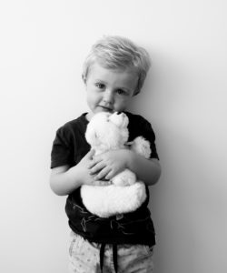 Child teddy photography