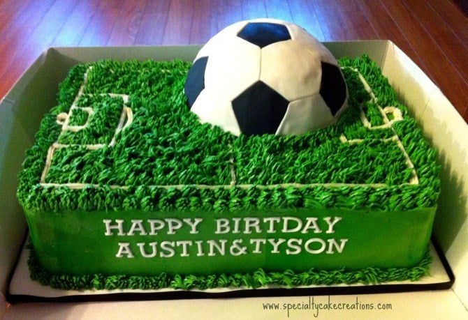 Kids Birthday Cakes - Soccer Ball Cake