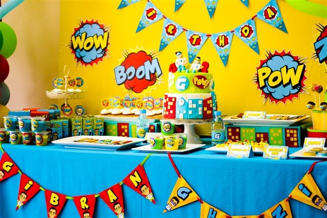 Kids Birthday Party Ideas - Superheroes Party