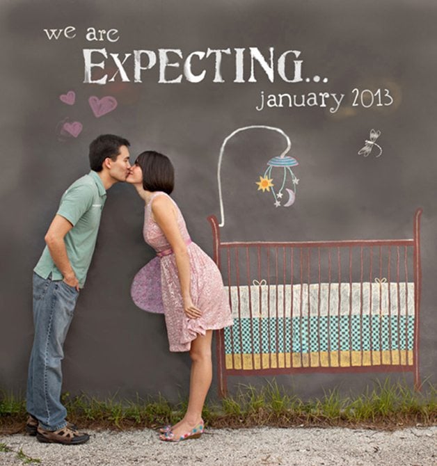 Pregnancy Announcements - Chalk Board