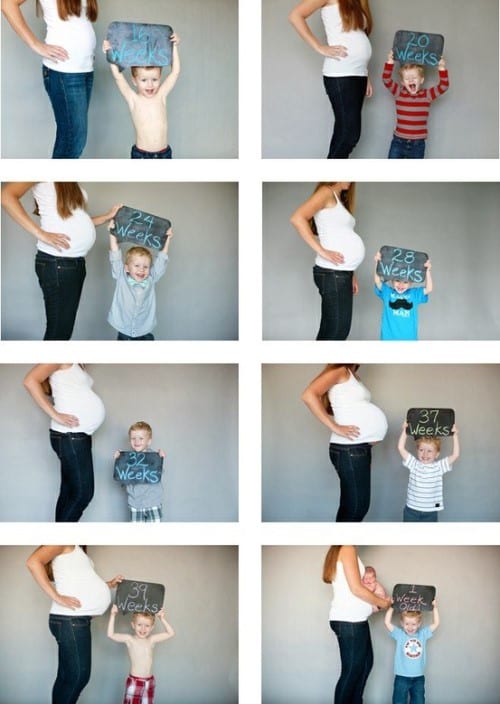 Pregnancy Photo Ideas - Pregnancy Time Lapse