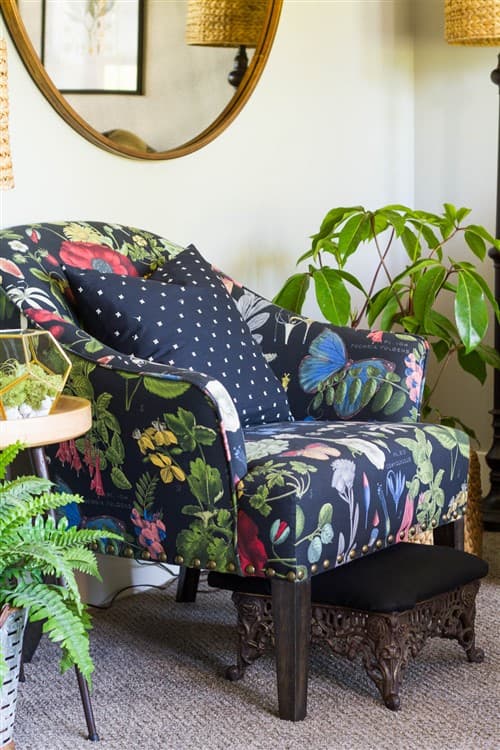 Simple Home Decorating Ideas For Your Living Room - Floral Chair