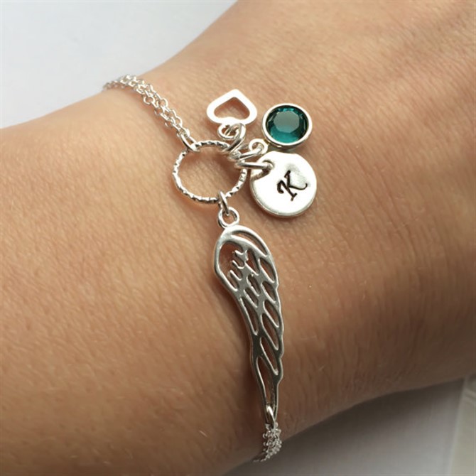 Sympathy Gifts - Angel Wing Bracelet