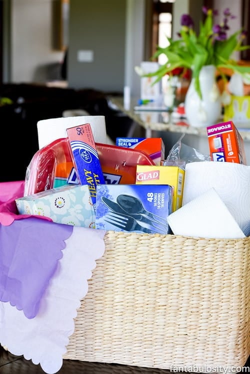 Sympathy Gifts - Basket Full Of Necessities 