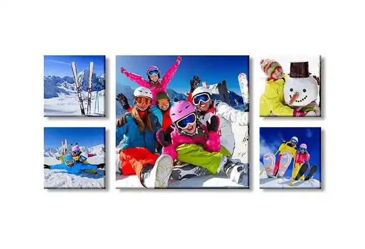 Canvas print wall displays at Canvas Factory