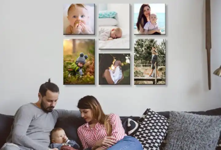 Canvas print wall displays at Canvas Factory