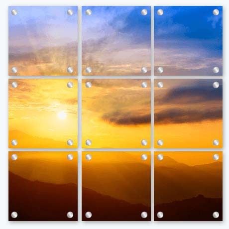 Acrylic Glass Prints - Split Image Glass Print